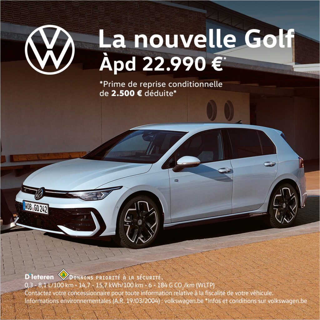 La nouvelle Volkswagen Golf à partir de 22.990€