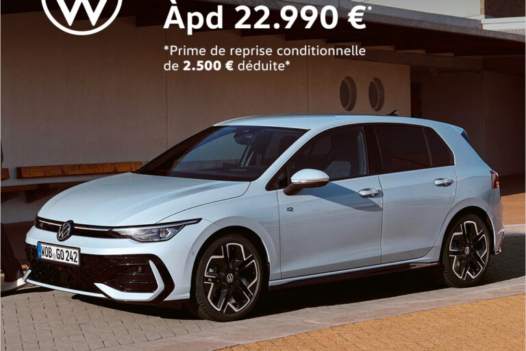 La nouvelle Volkswagen Golf à partir de 22.990€